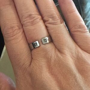 You Are Enough Stainless Steel Adjustable Ring